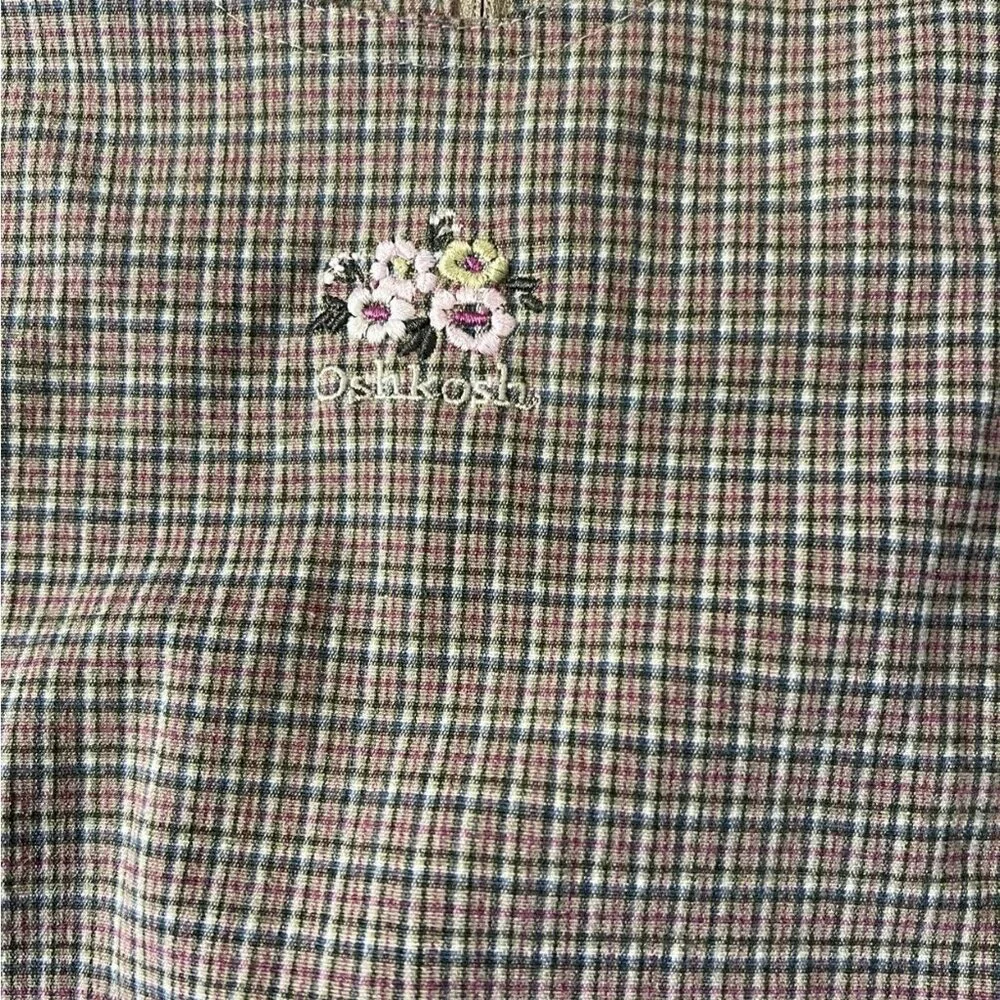 Vintage OshKosh Plaid Jumper Dress - Picture 2 of 10